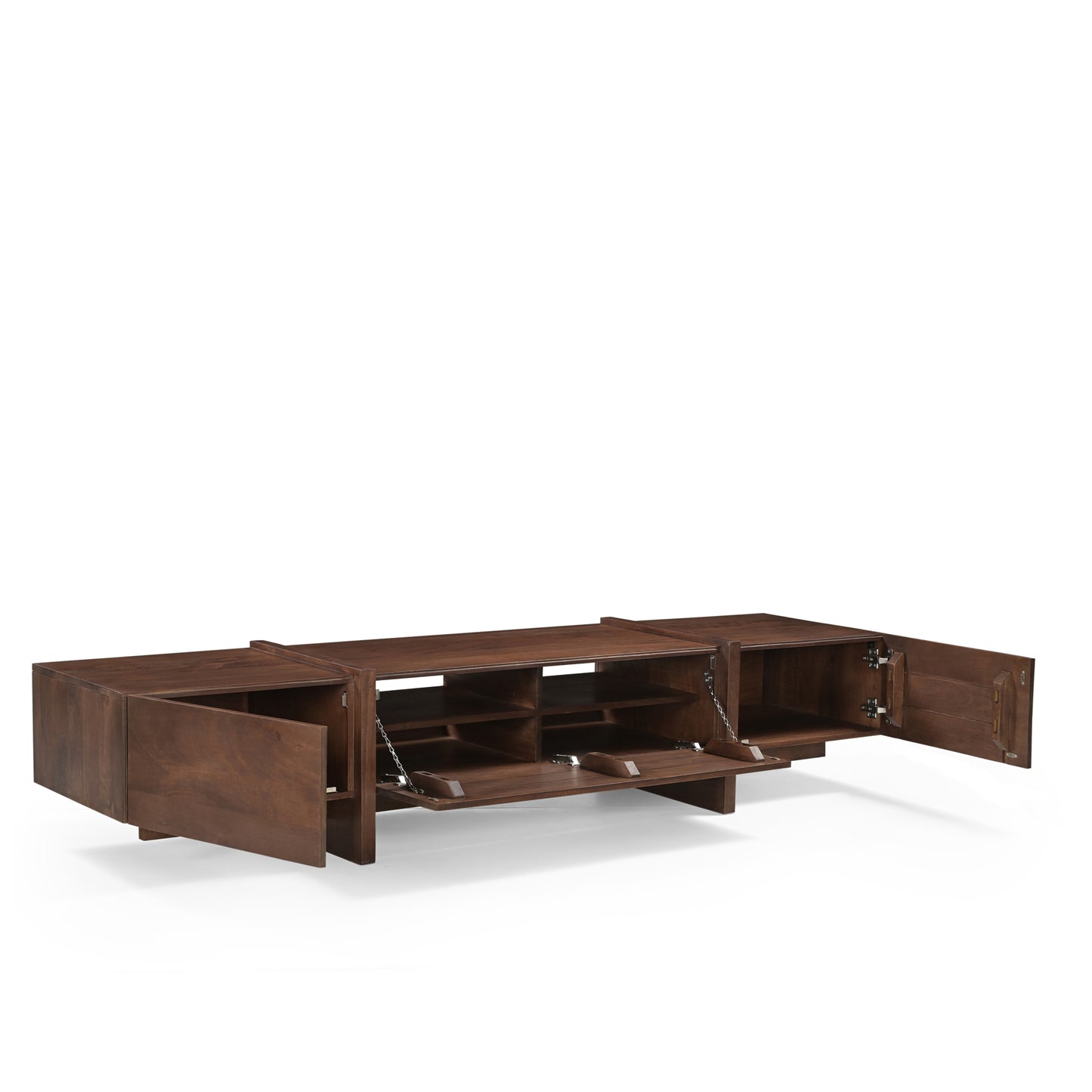 Takara Solid Mango Wood Large TV Unit in Brown