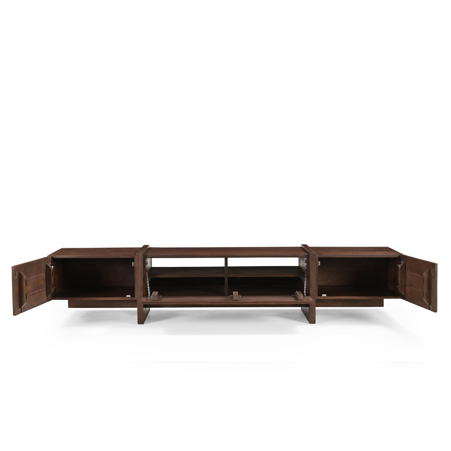 Takara Solid Mango Wood Large TV Unit in Brown