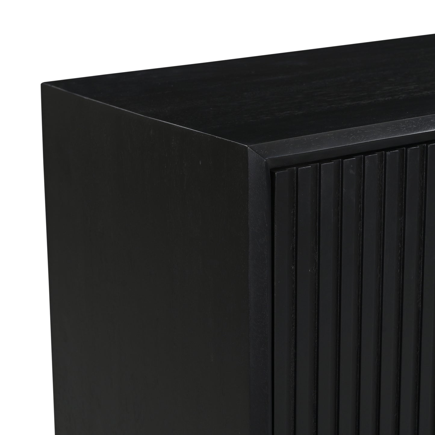 Madison Solid Mango Wood Sideboard Black