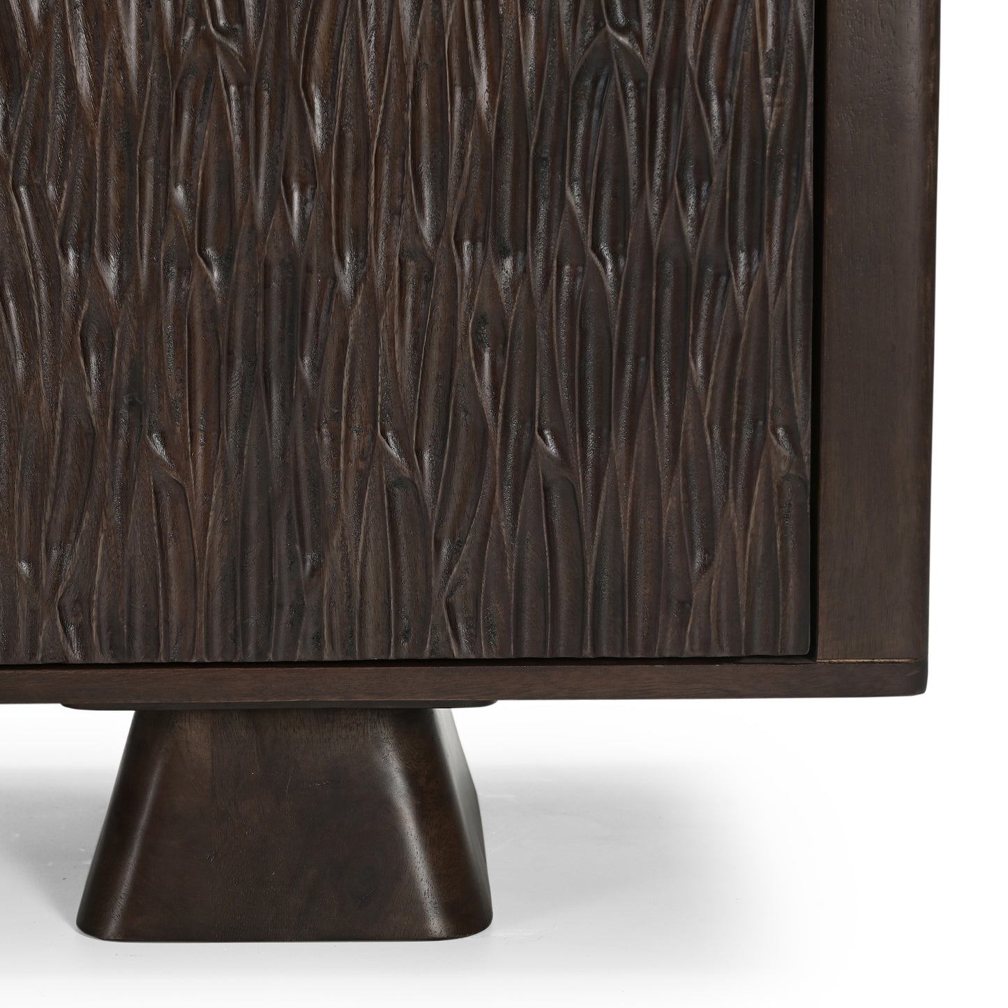 Nao Solid Mango Wood TV Unit in Walnut