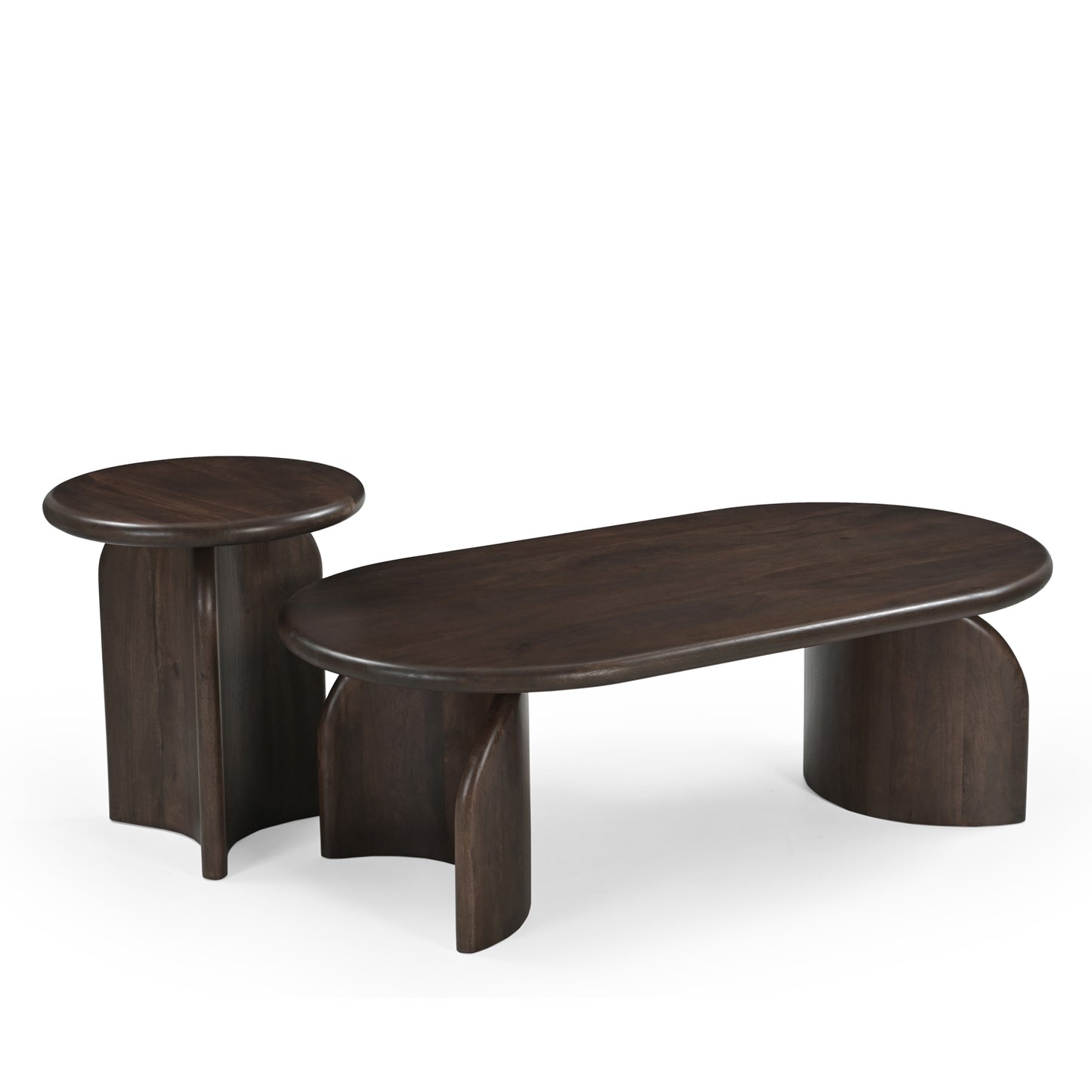 Eiji Solid Mango Wood Coffee Table Brown