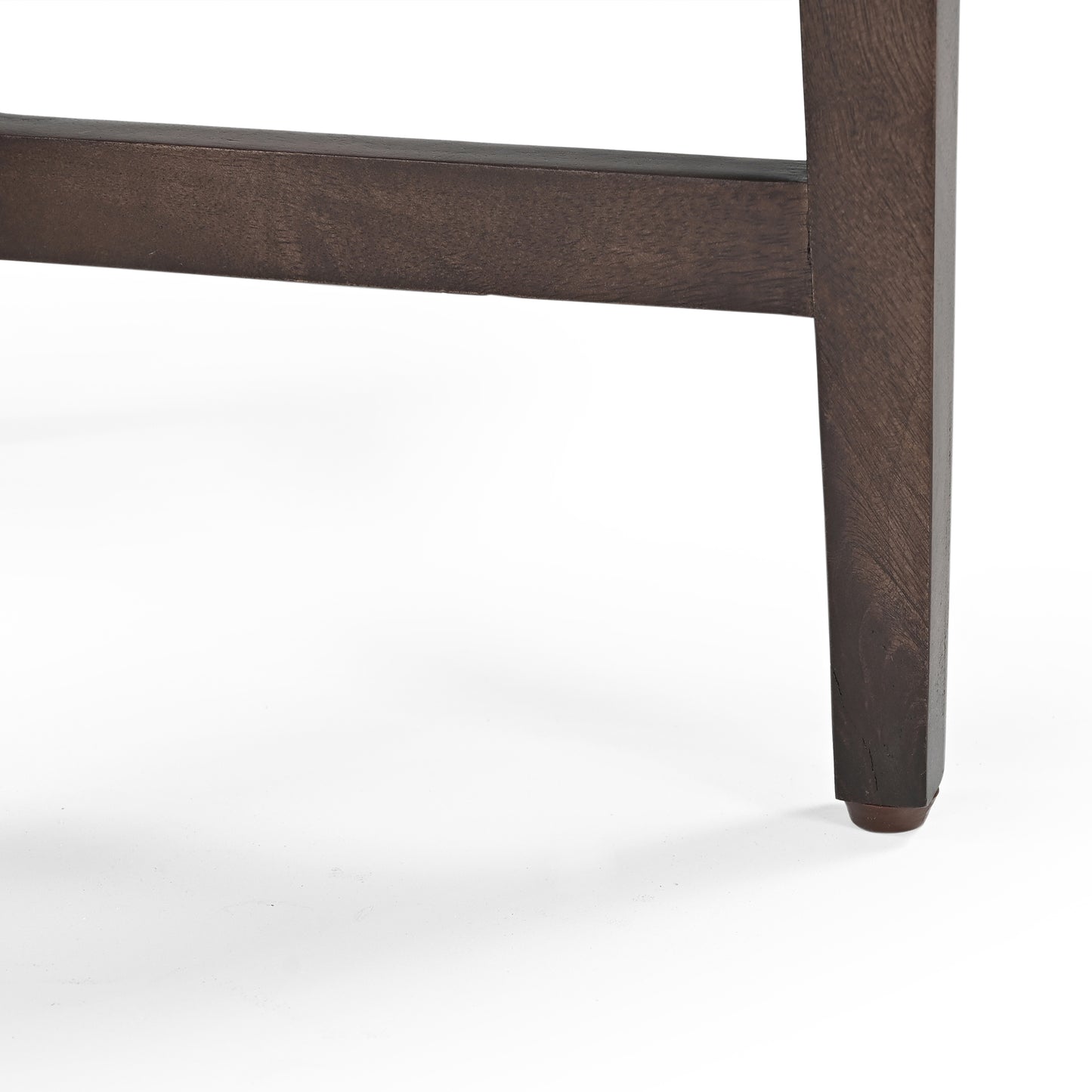 Yuji Solid Mango Wood Side Table Walnut