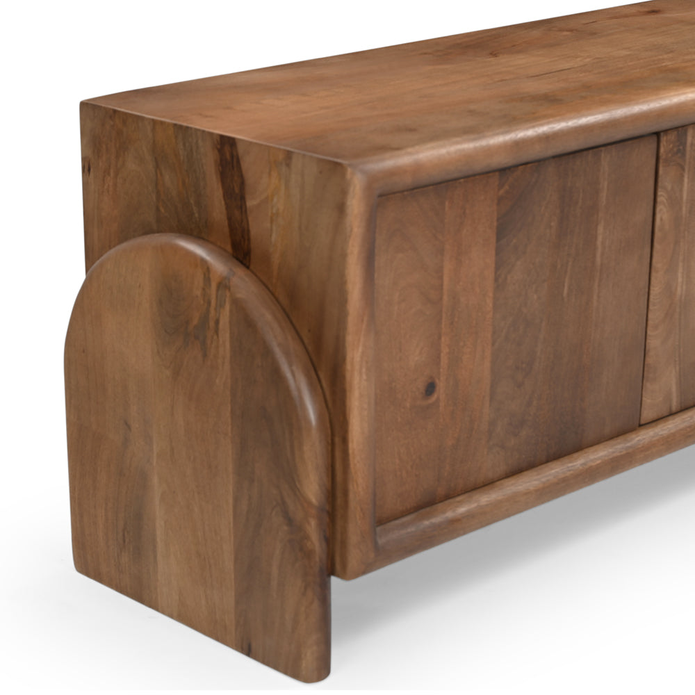 Jax Solid Mango Wood TV Stand Hazel
