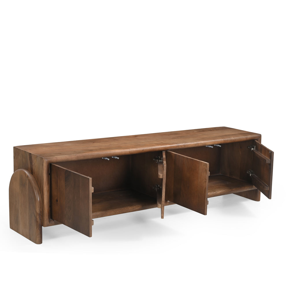 Jax Solid Mango Wood TV Stand Hazel
