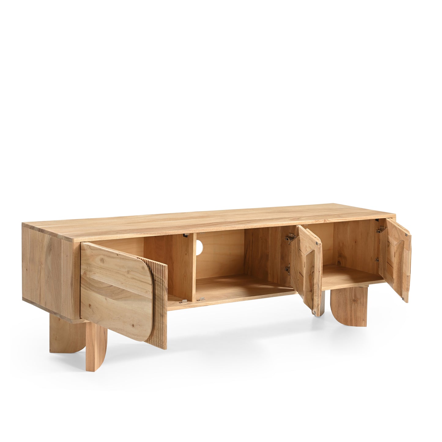 Akira Solid Acacia Wood TV Stand