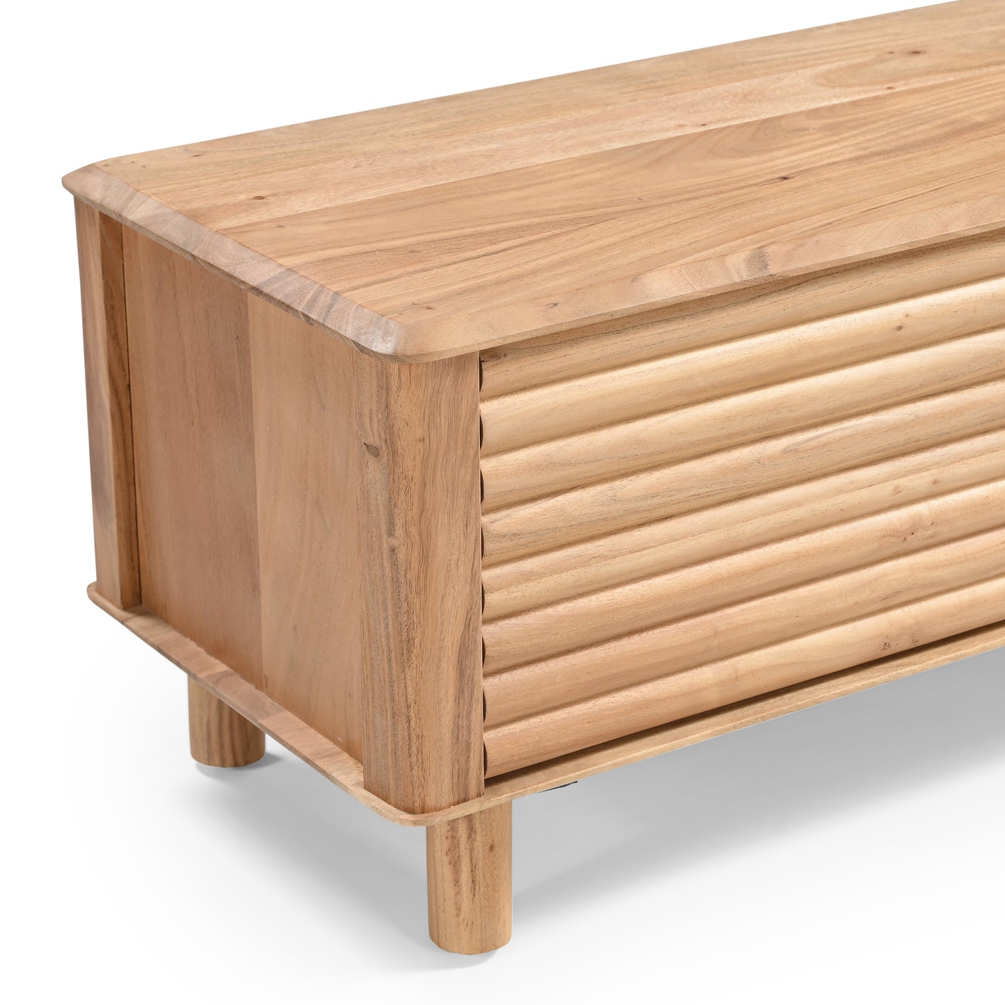 Kiso Solid Acacia Wood TV Stand