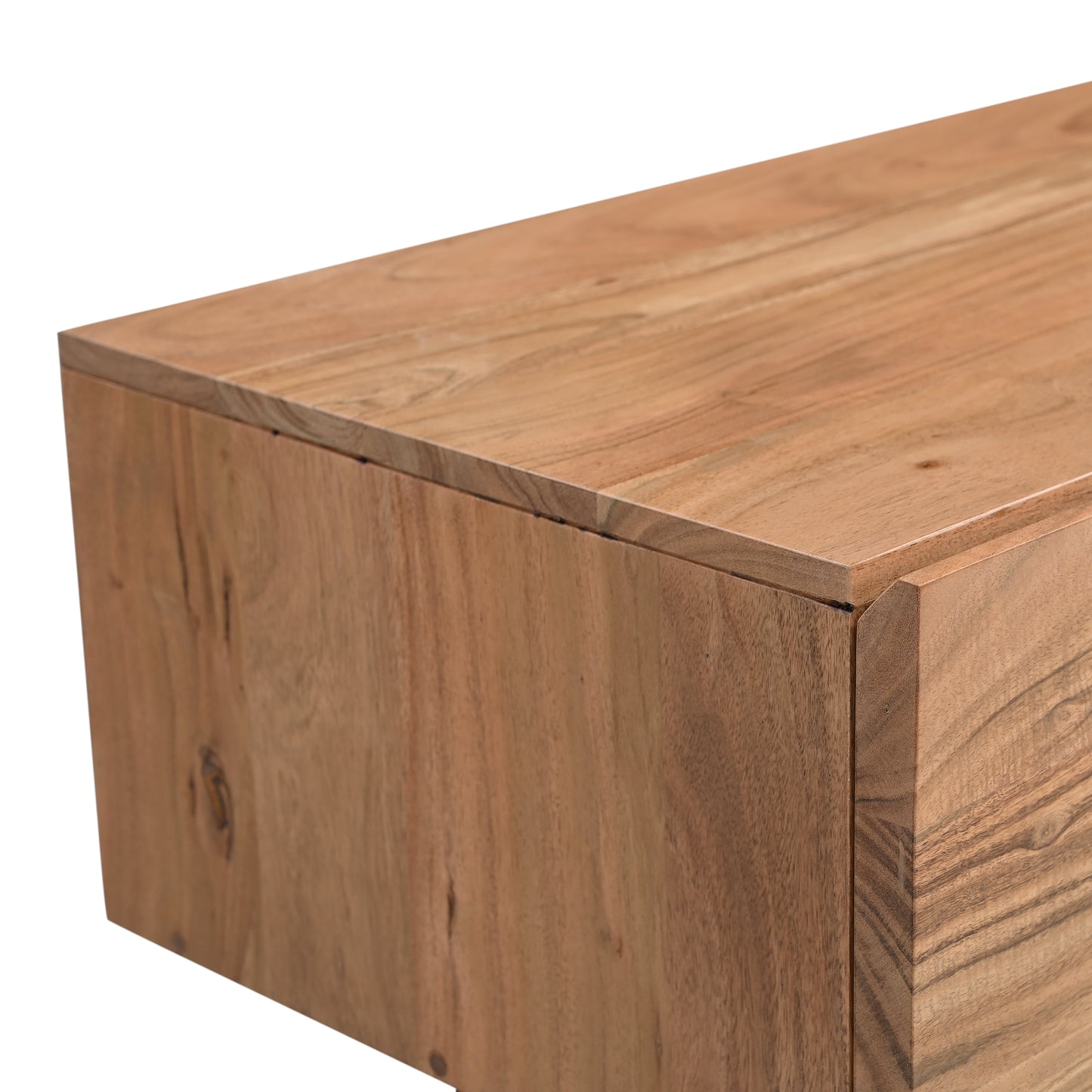 Kenji Solid Acacia Wood Medium TV Stand