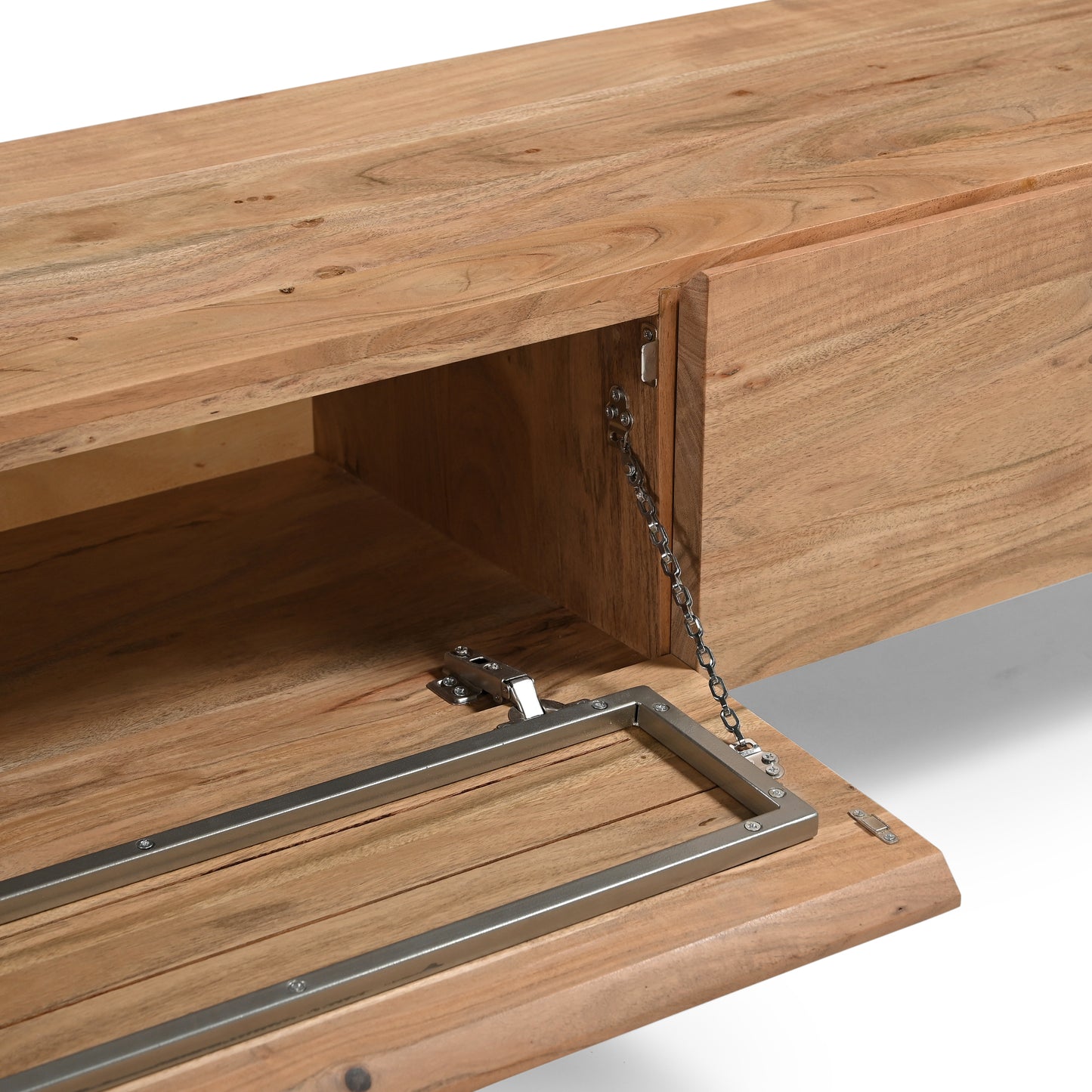 Kenji Solid Acacia Wood Large TV Stand