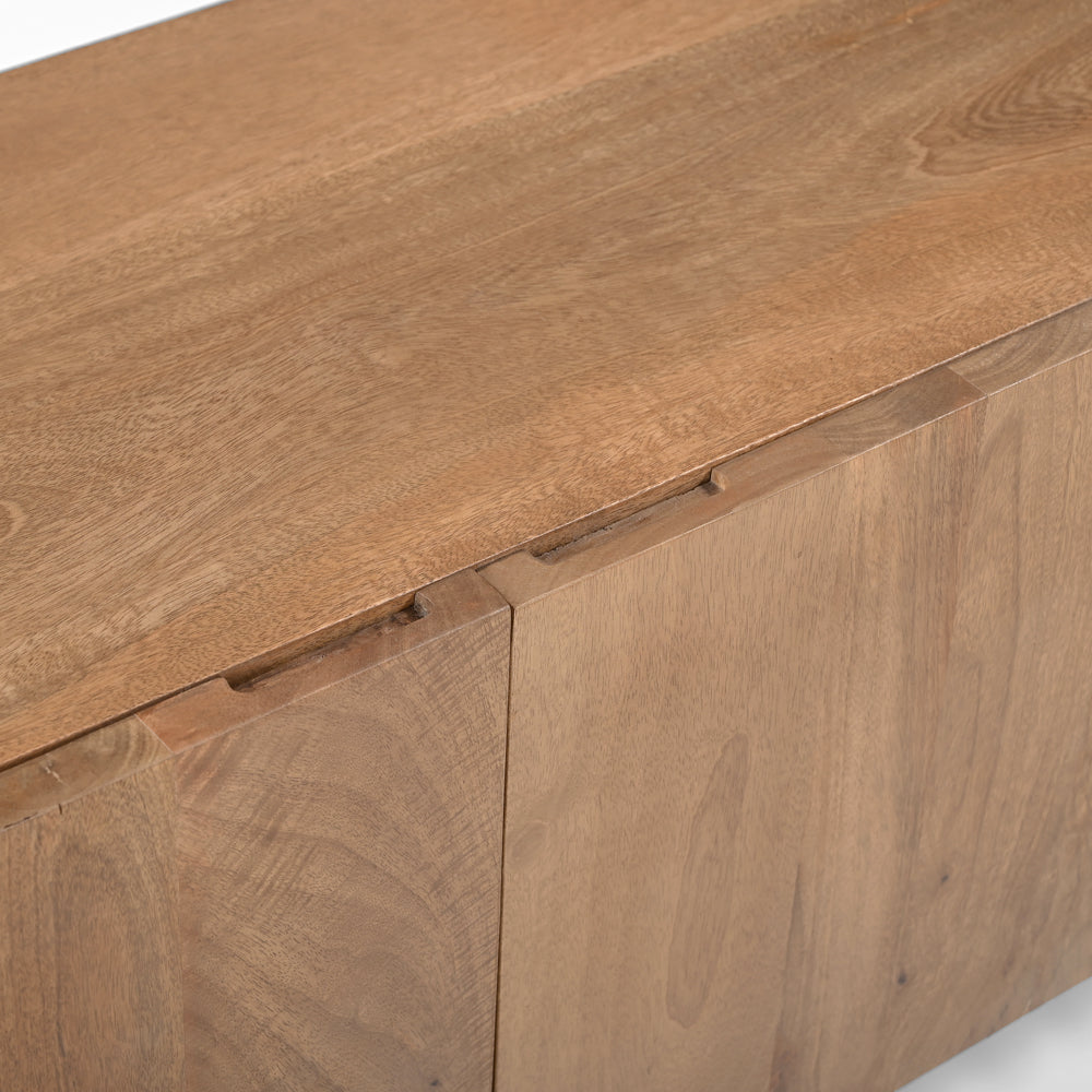 Nova Solid Mango Wood 4 Door TV Unit