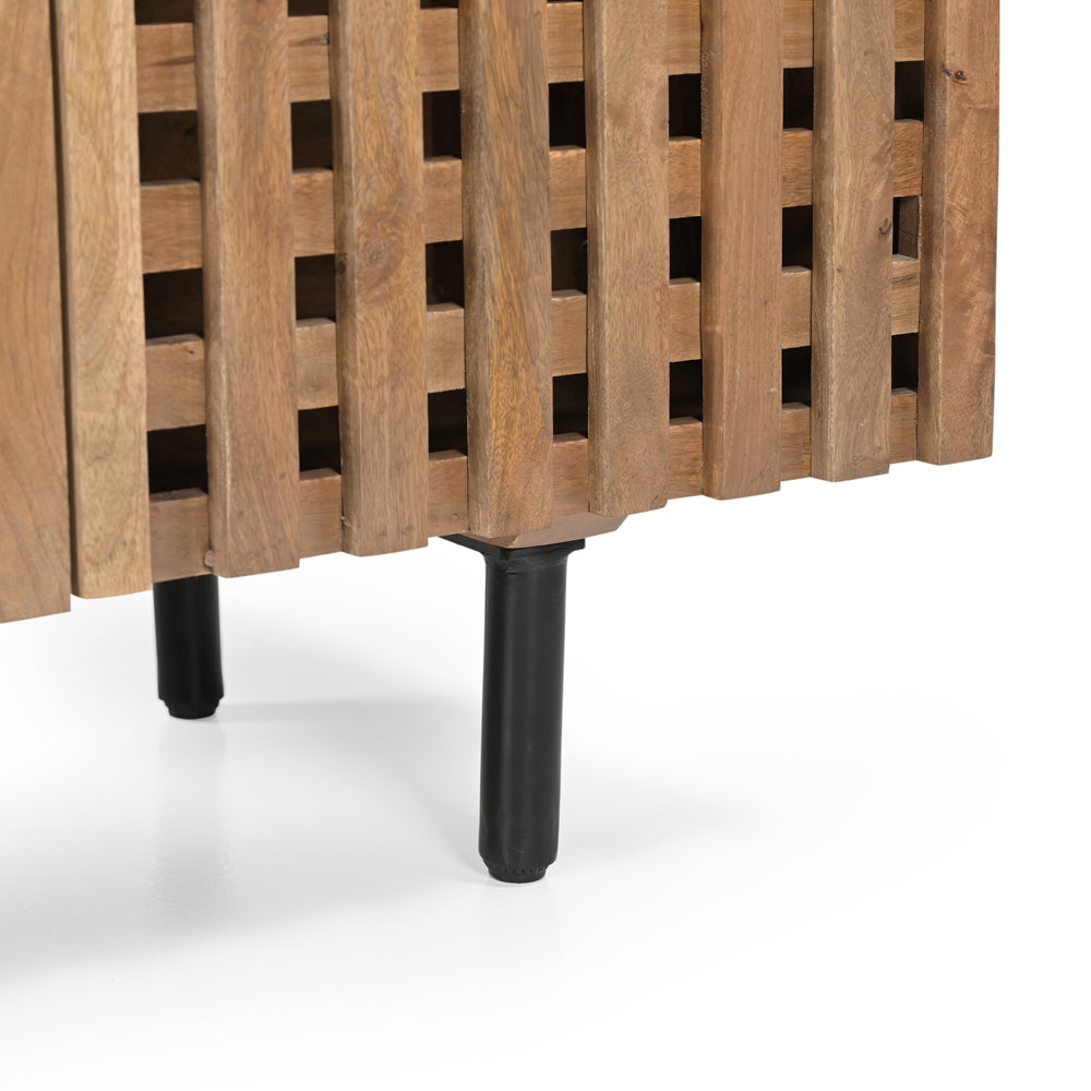 Nova Solid Mango Wood 4 Door TV Unit