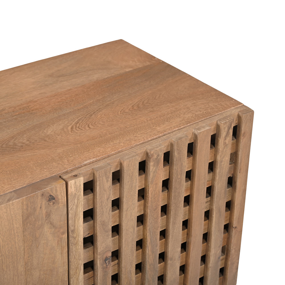 Nova Solid Mango Wood 4 Door TV Unit