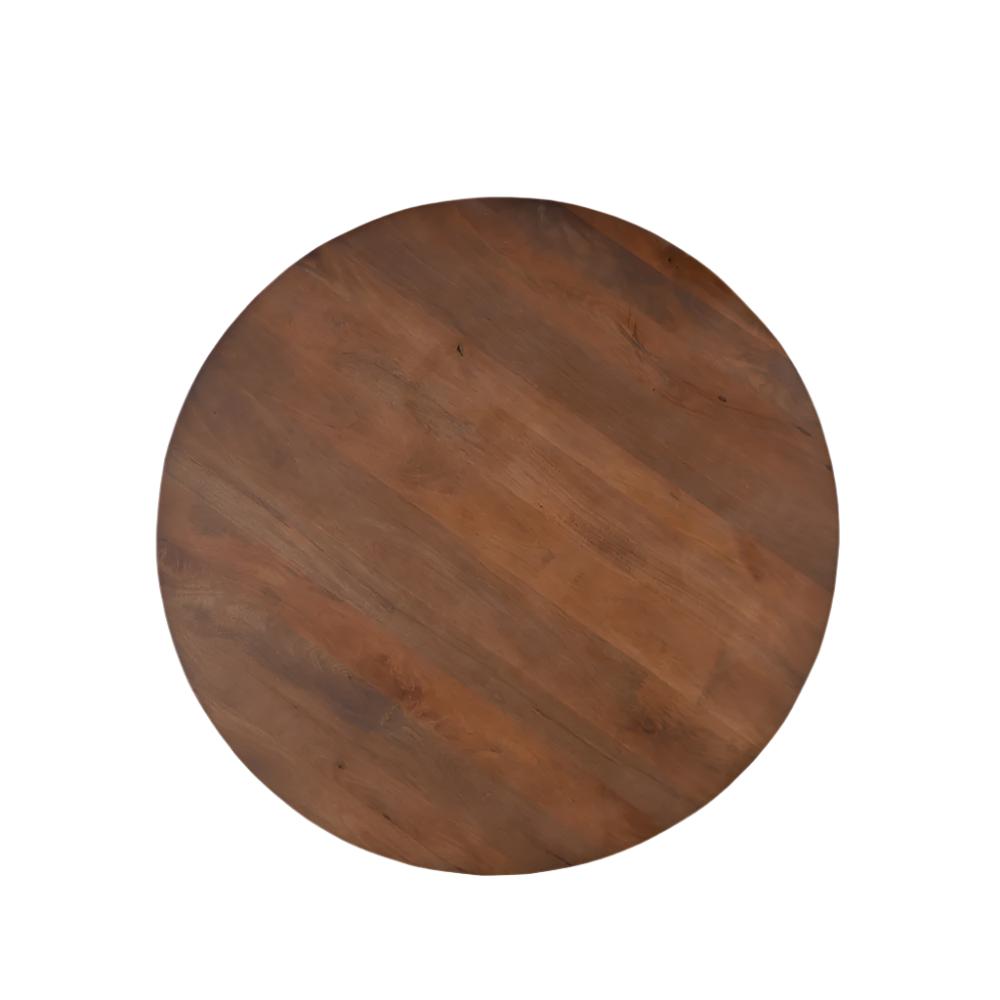 Oxley Solid Mango Wood Dining Table Walnut
