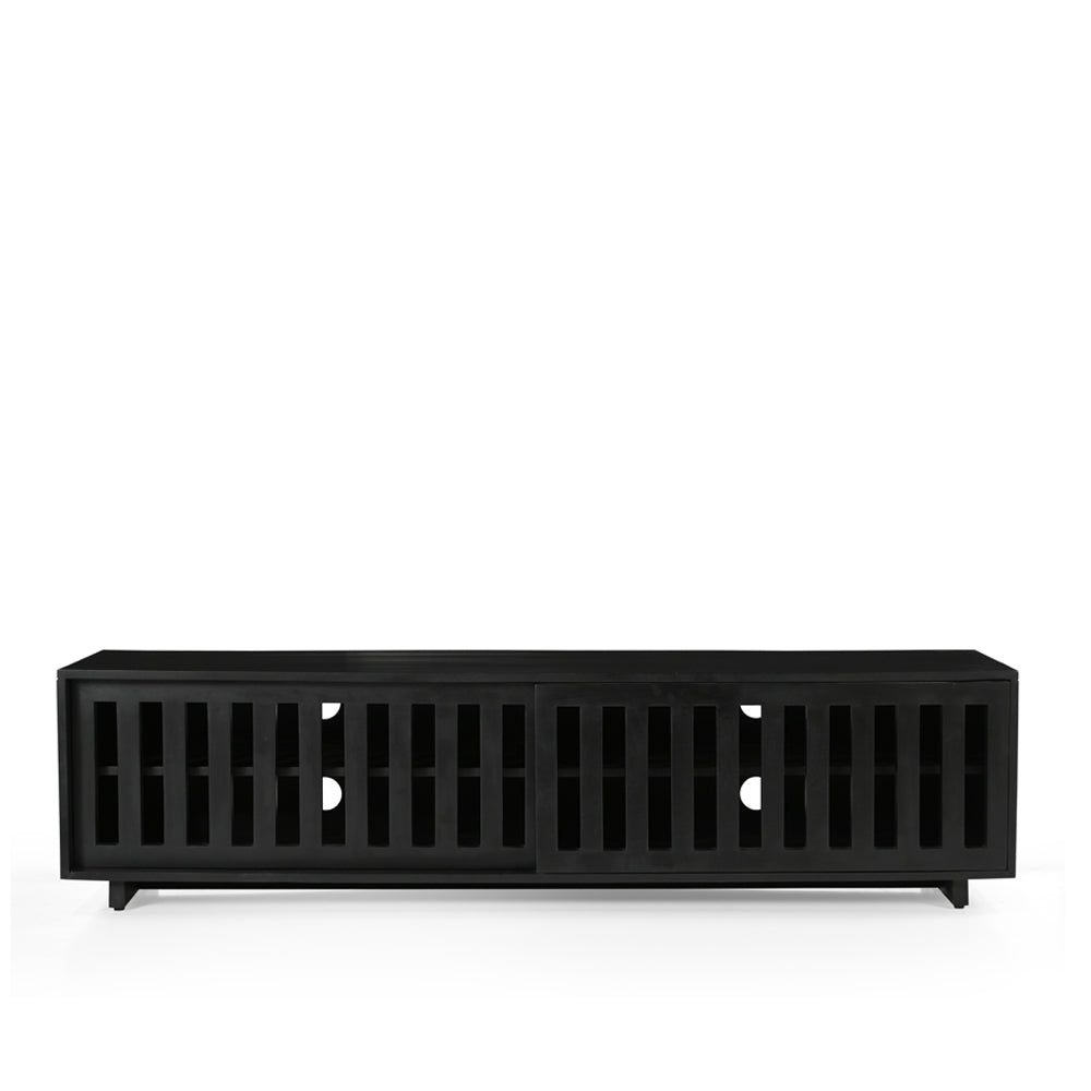 Caleb Solid Mango Wood TV Stand in Black (4 Sizes)