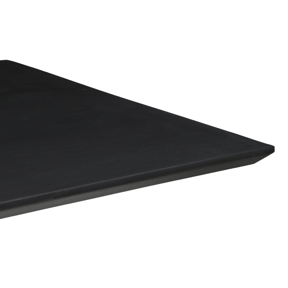 Remi Rectangular Solid Mango Wood Dining Table Black (2 Sizes)
