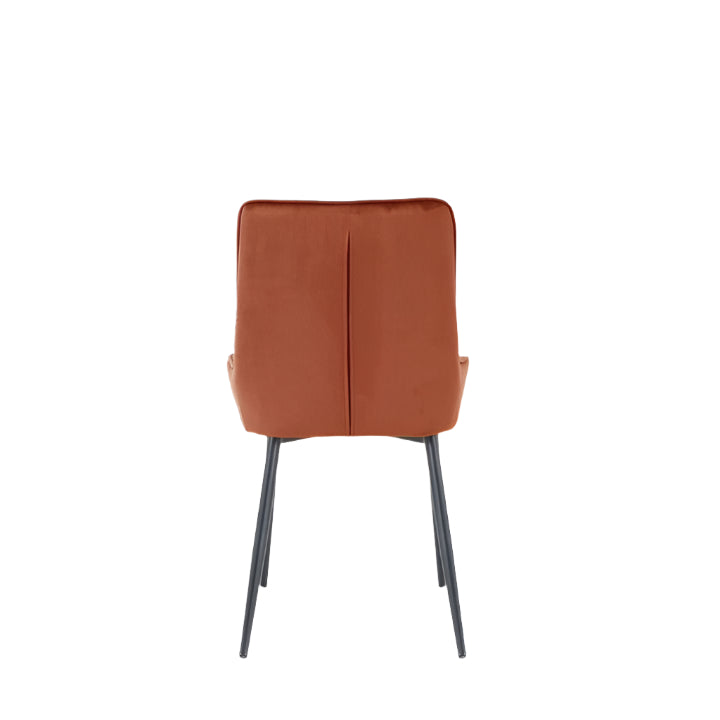Ava Dining Chairs in Burnt Orange (2pk)