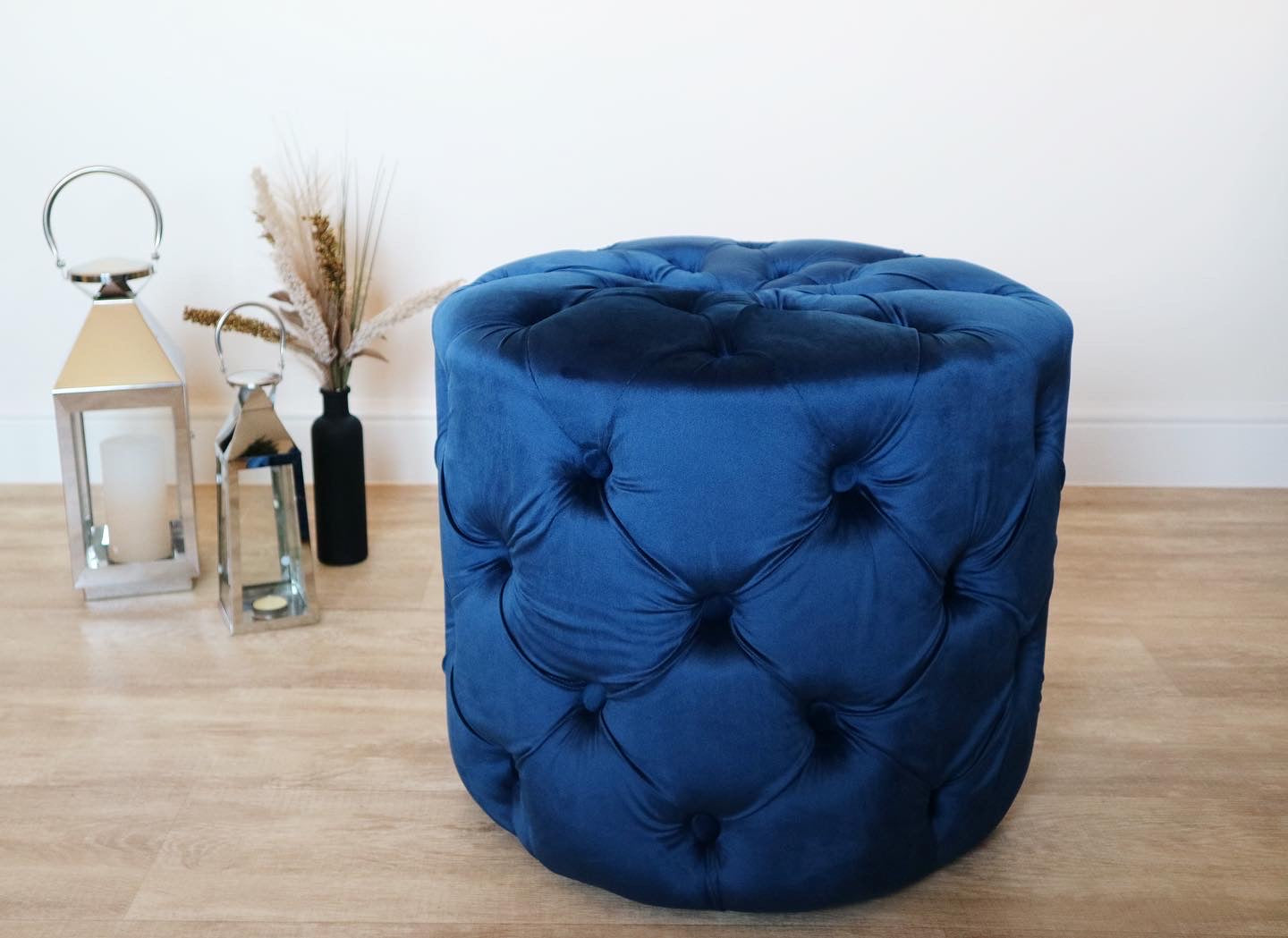 Portia Pouffe in Blue