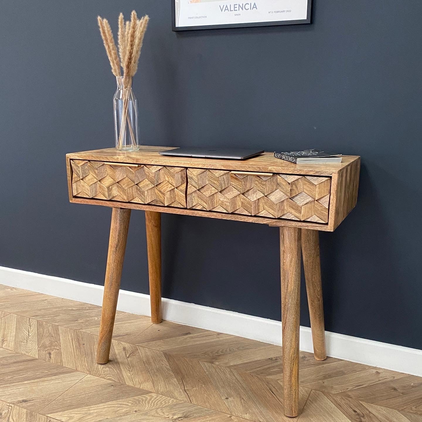 Iona Solid Mango Wood Console Table