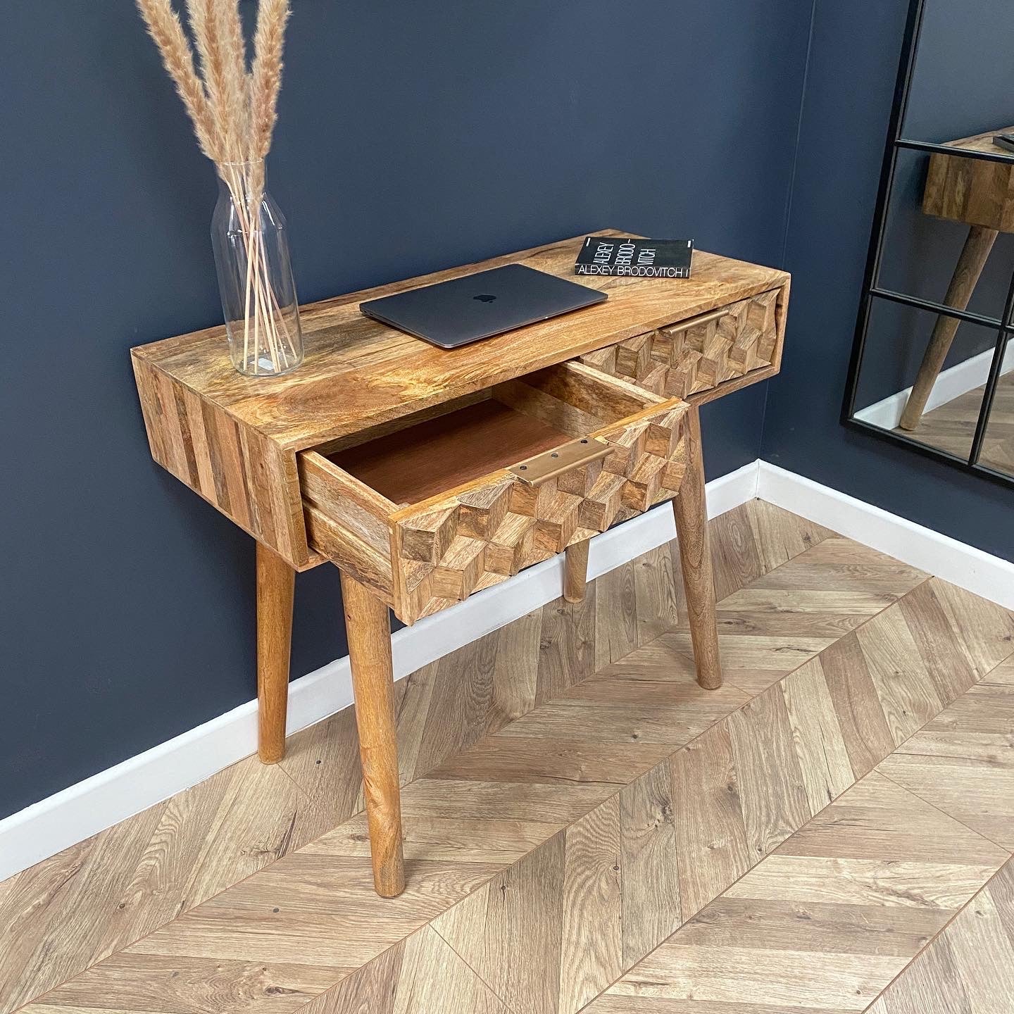 Iona Solid Mango Wood Console Table