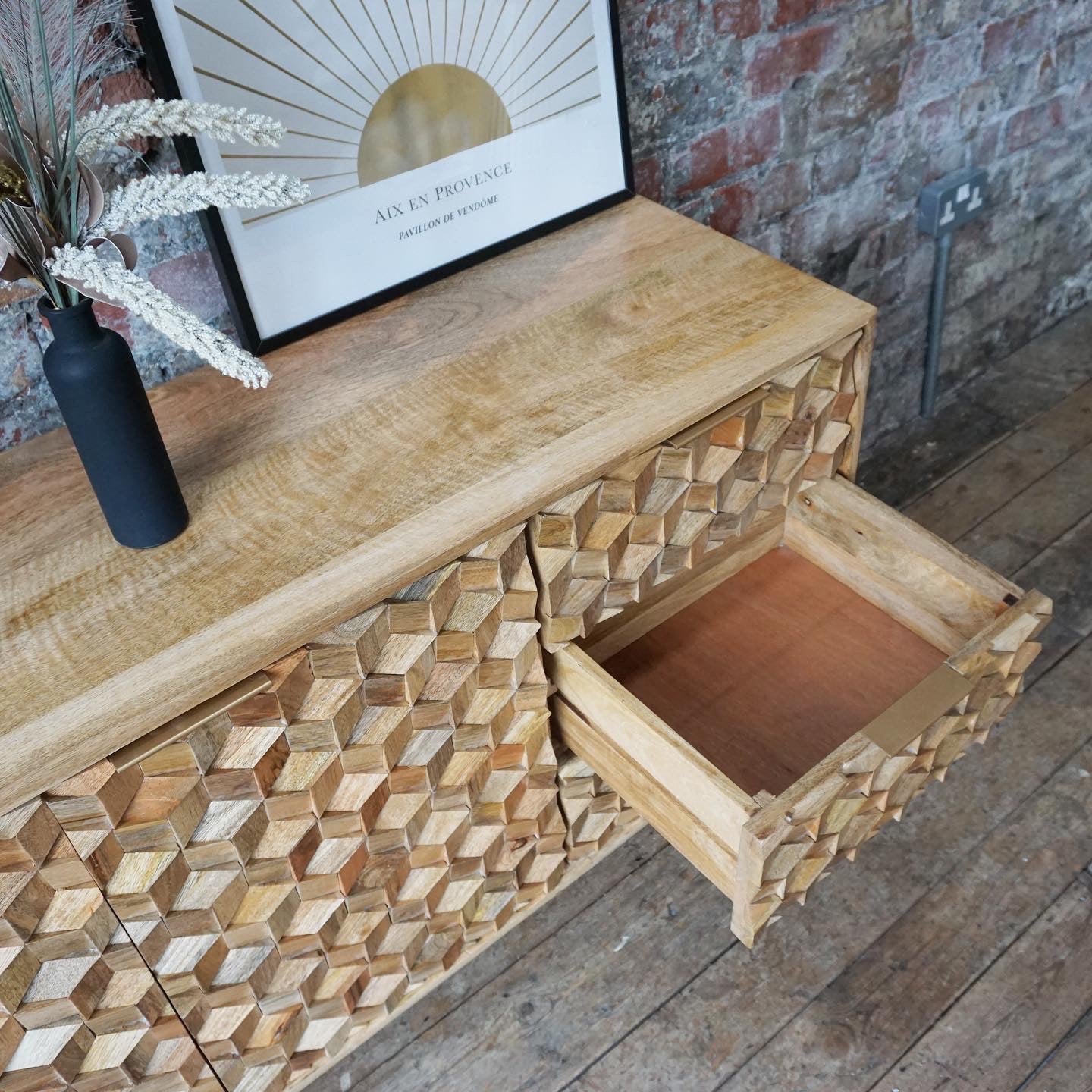 Iona Solid Mango Wood Medium Sideboard