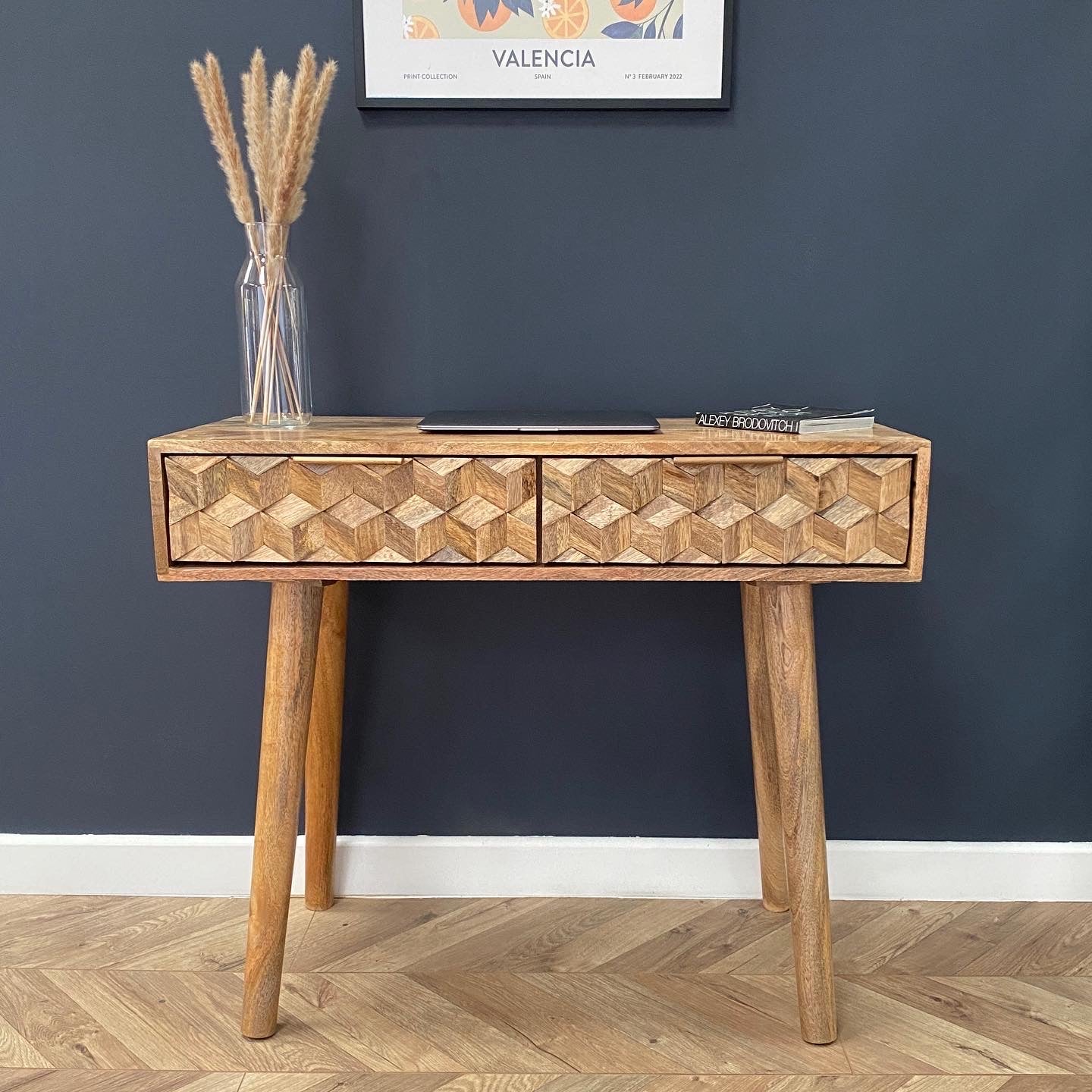 Iona Solid Mango Wood Console Table