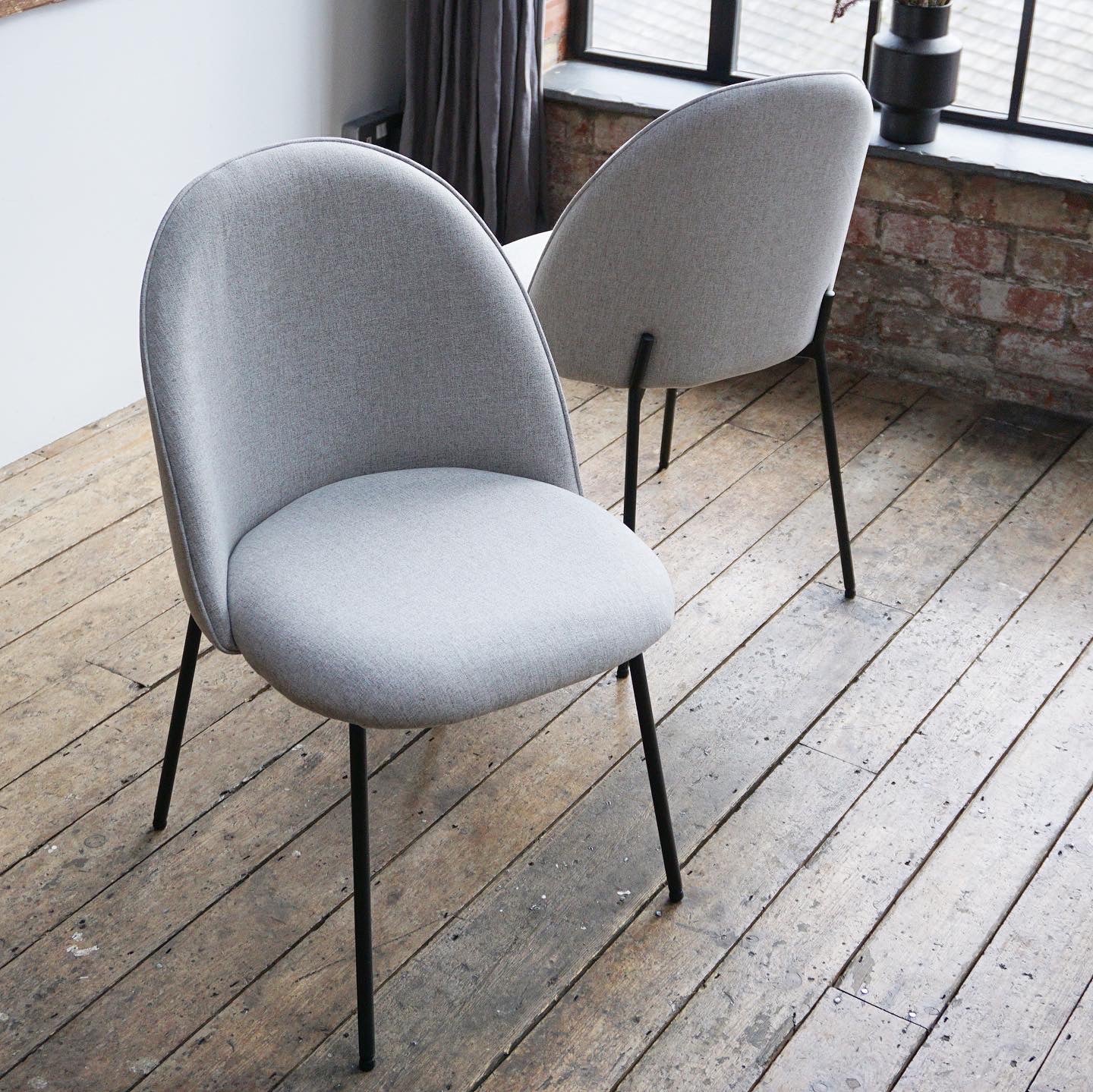 Anastasia Dining Chairs in Stone (2pk)