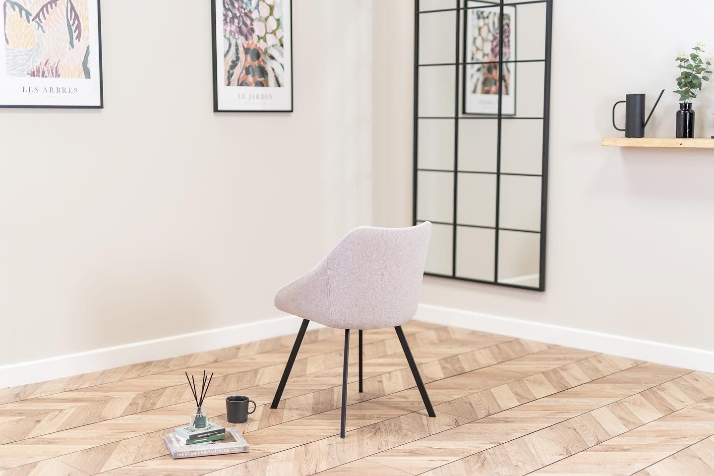 Julia Dining Chairs in Stone (2pk)