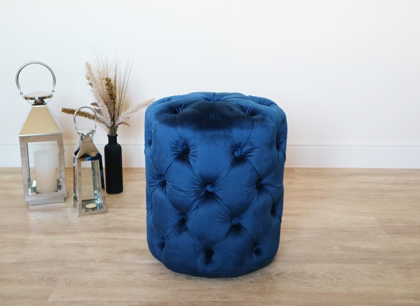 Portia Pouffe in Blue