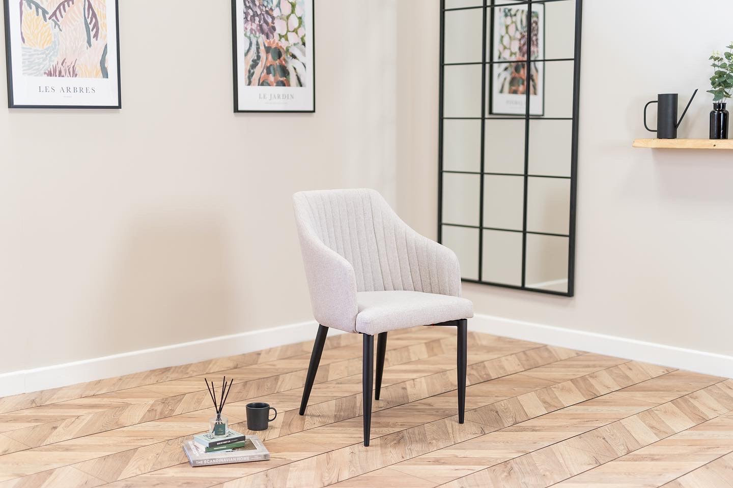 Aria Dining Chairs in Stone Beige (2pk)