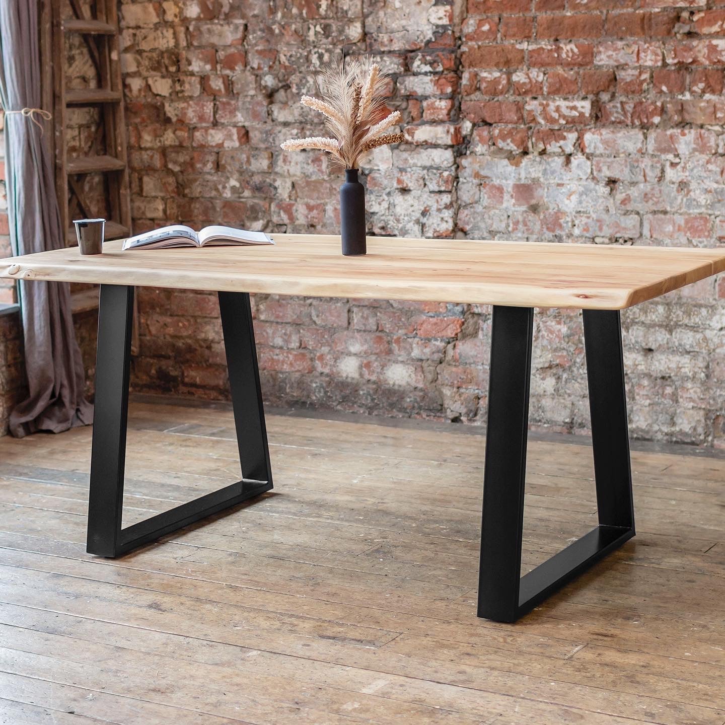 Indiana Dining Table and Bench Set (2 Colours and 2 Sizes)