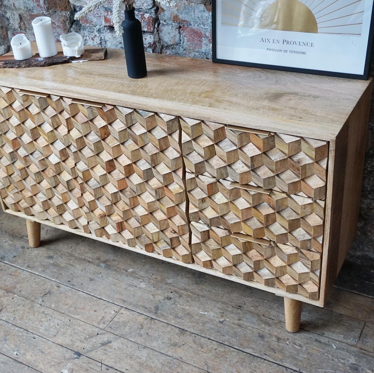 Iona Solid Mango Wood Medium Sideboard