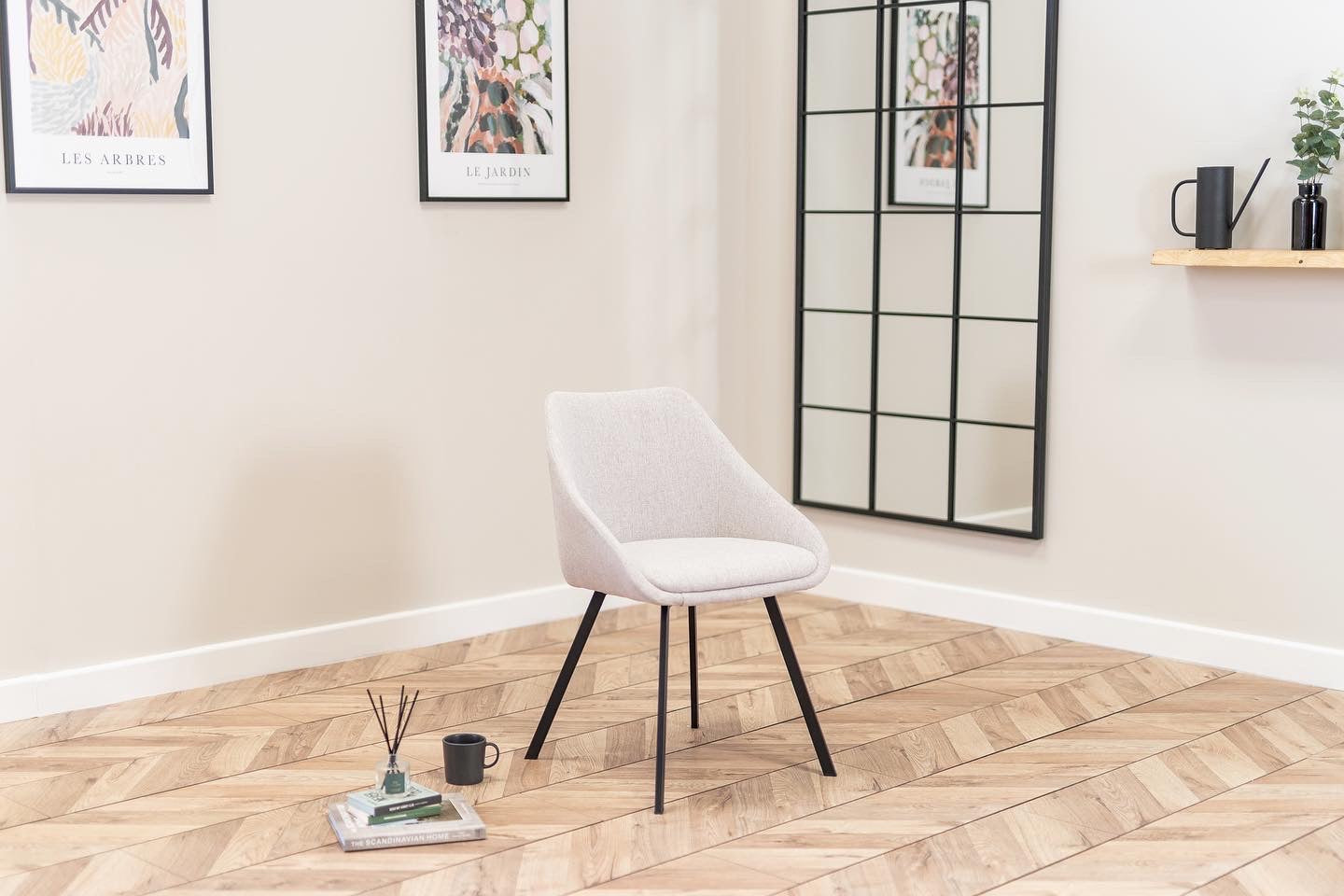 Julia Dining Chairs in Stone (2pk)