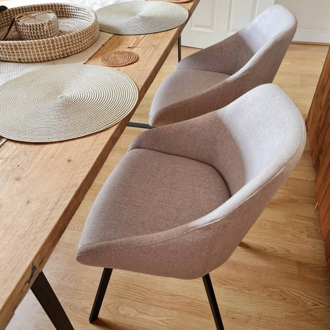 Julia Dining Chairs in Stone (2pk)