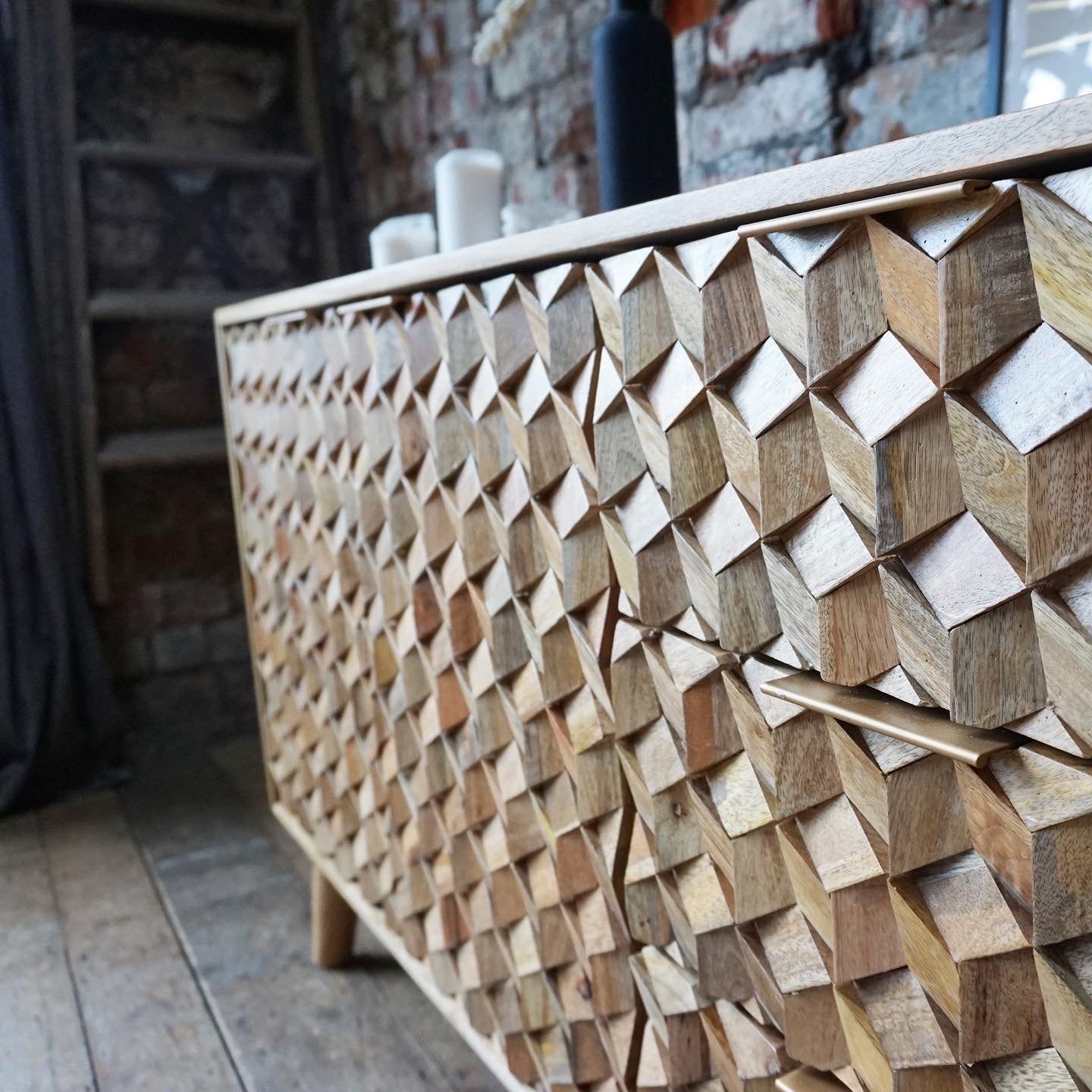 Iona Solid Mango Wood Medium Sideboard