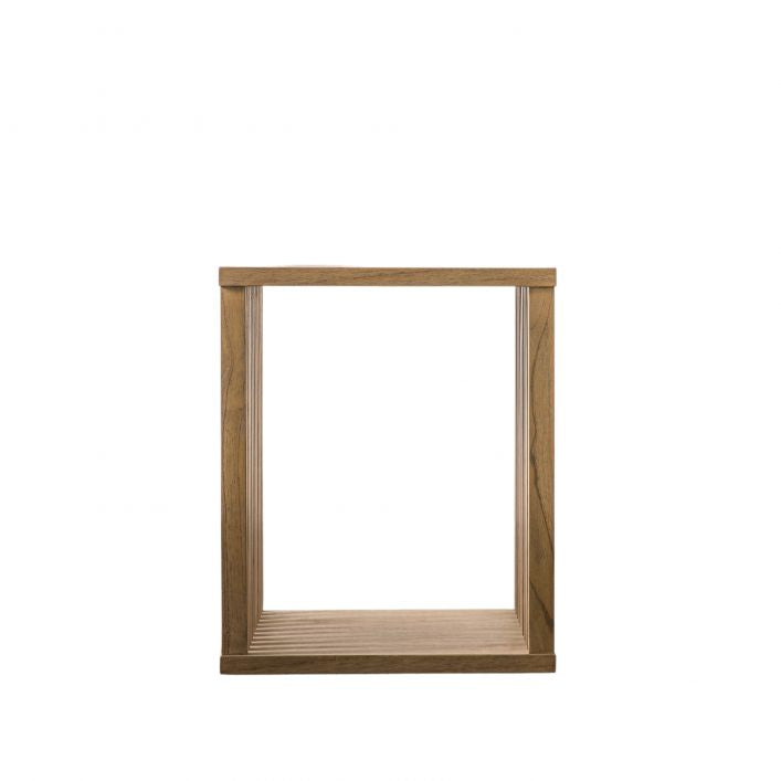 Kaia Solid Mango Wood Side Table Light Brown