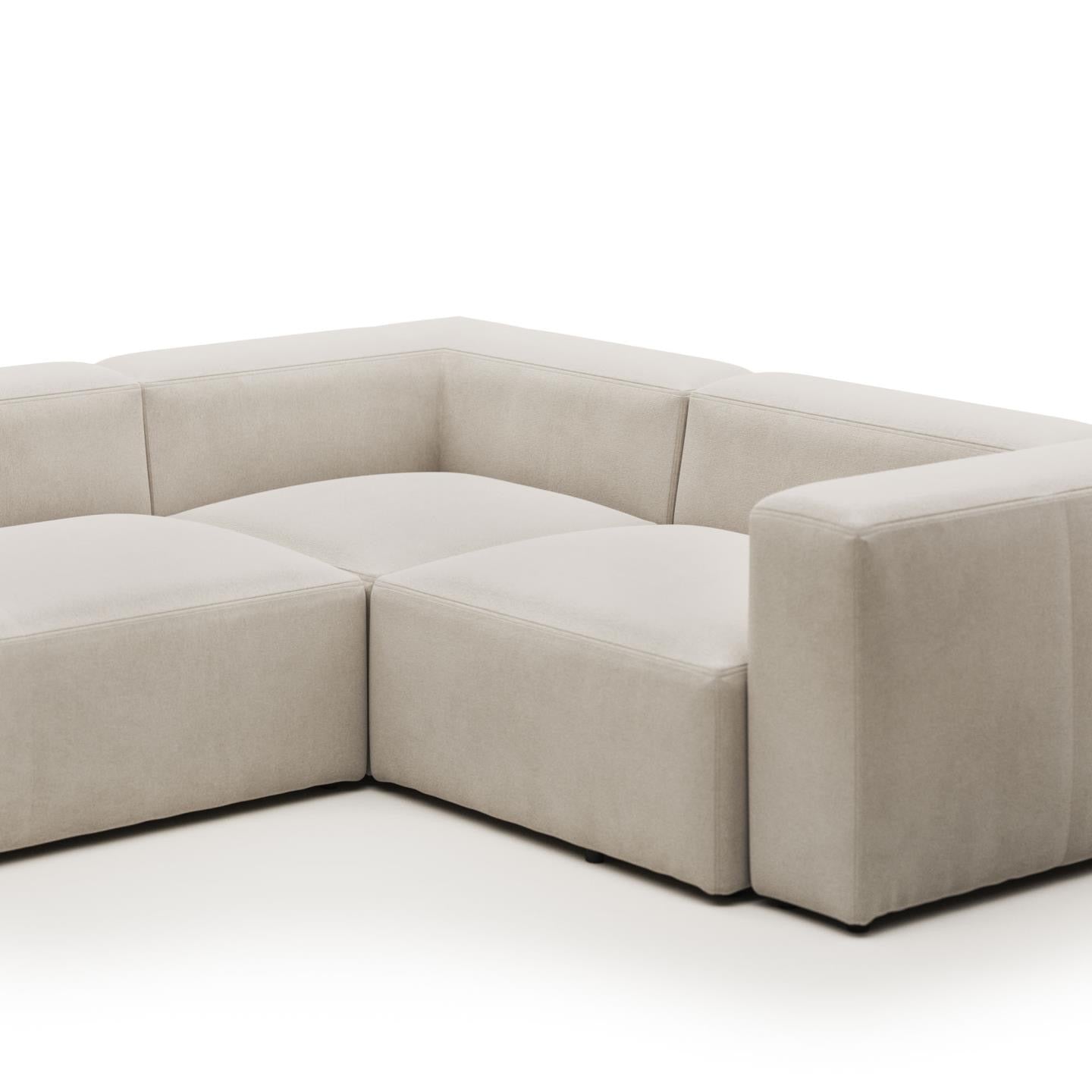 Lund 3 Seater Corner Sofa - Natural