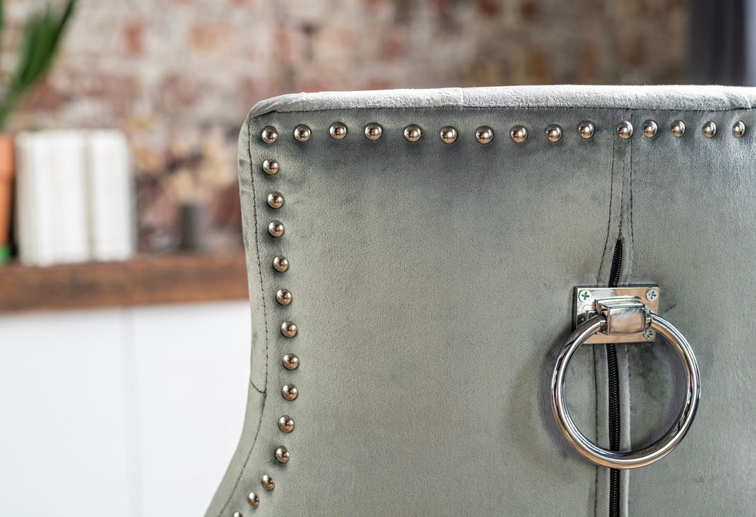 Portia Dining Chairs in Grey (2pk)