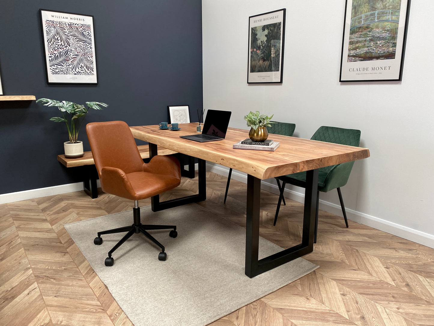 Dalia Solid Acacia Wood Dining Table (2 Sizes)