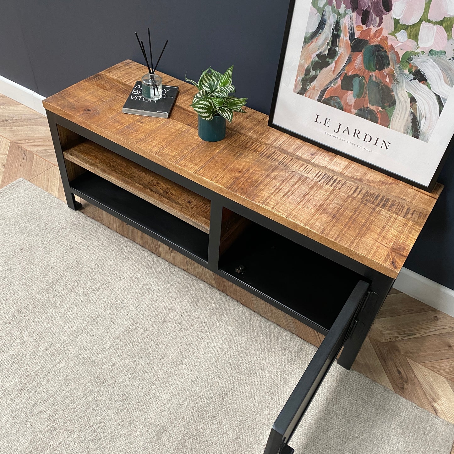 Sara Small Industrial Style TV Unit