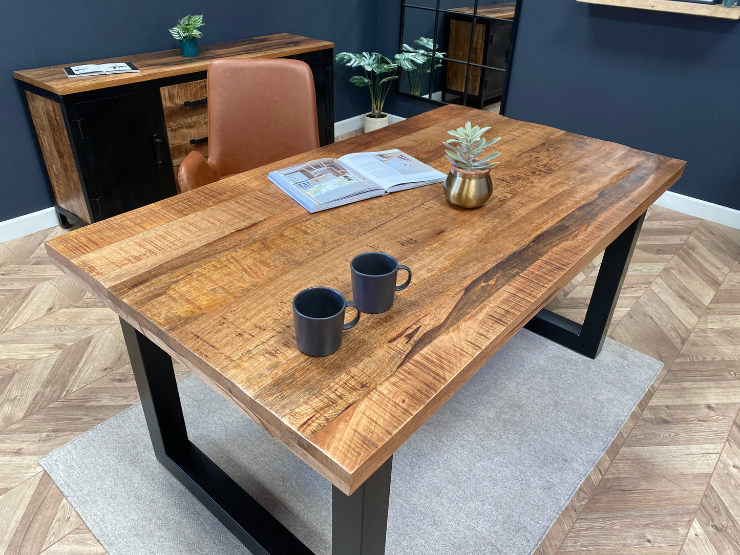 Sara Solid Mango Wood Dining Table (3 Sizes)