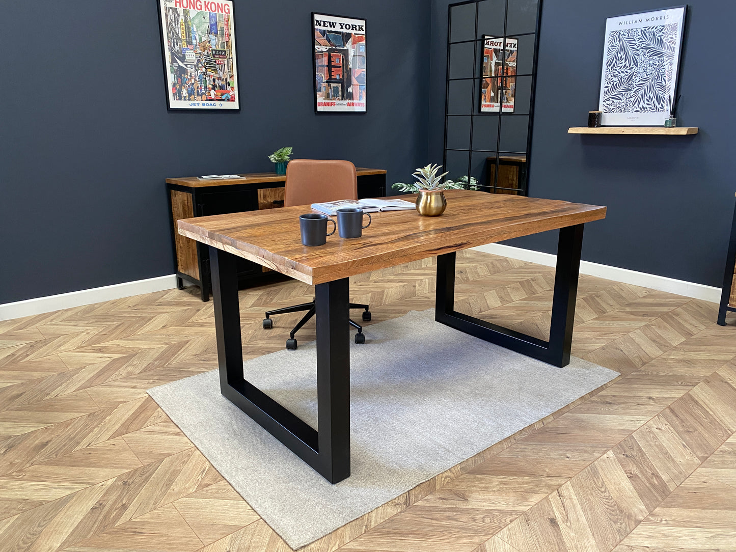 Sara Solid Mango Wood Dining Table (3 Sizes)