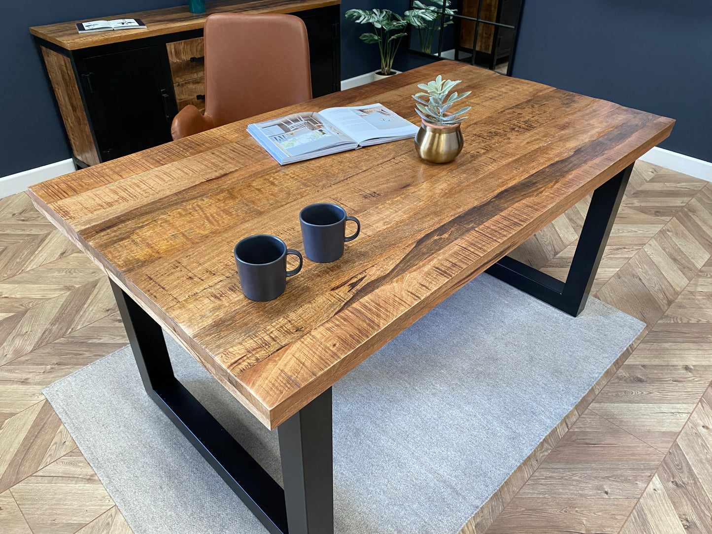 Sara Solid Mango Wood Dining Table (3 Sizes)