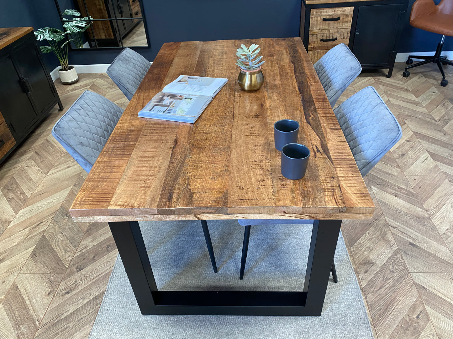 Sara Solid Mango Wood Dining Table (3 Sizes)