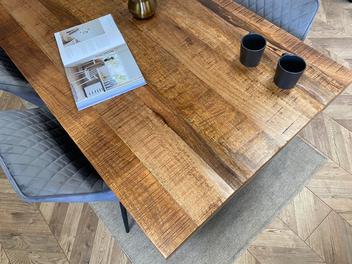 Sara Solid Mango Wood Dining Table (3 Sizes)