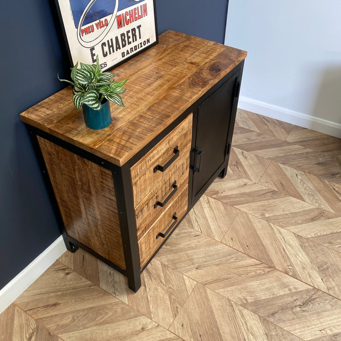 Sara Small Industrial Style Sideboard
