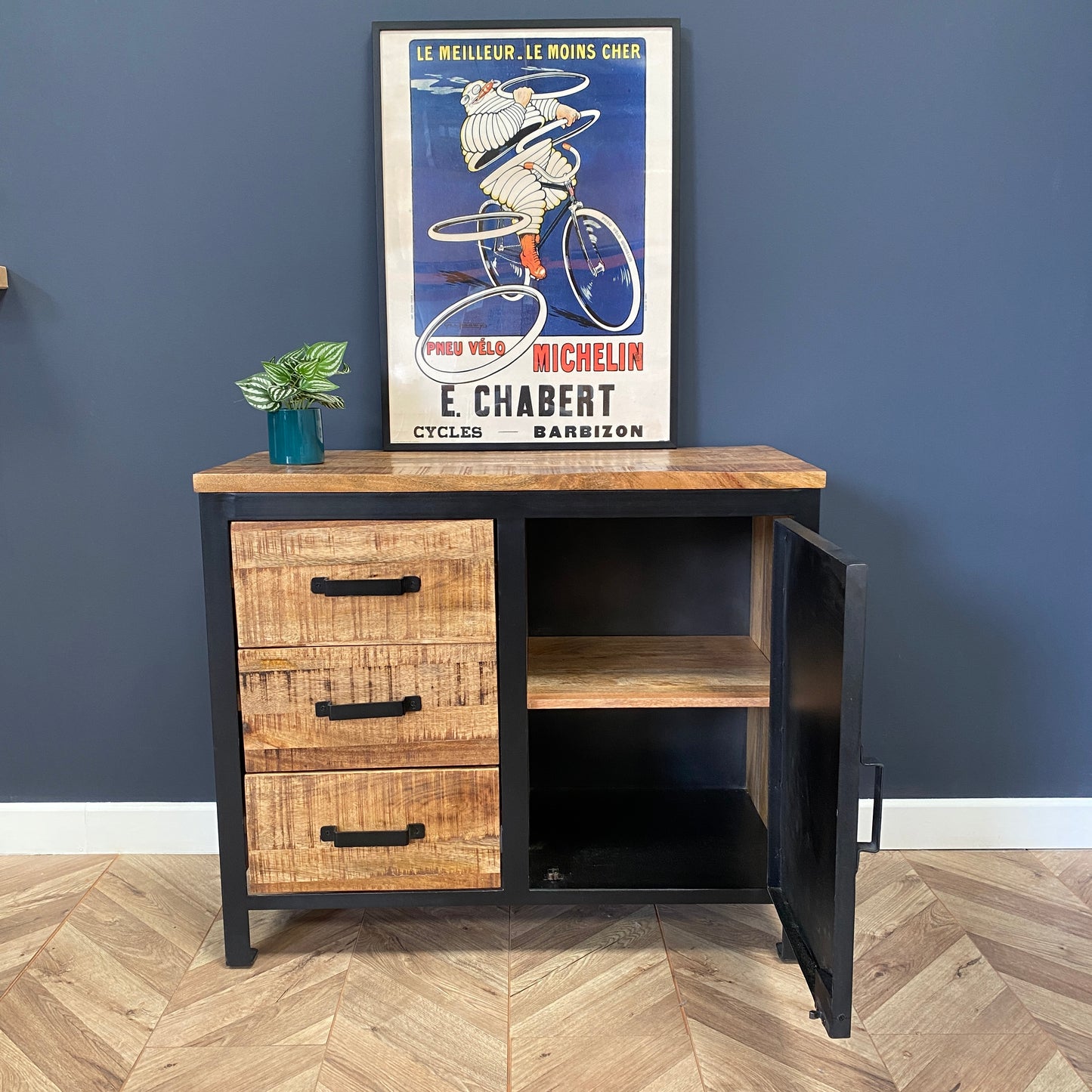 Sara Small Industrial Style Sideboard