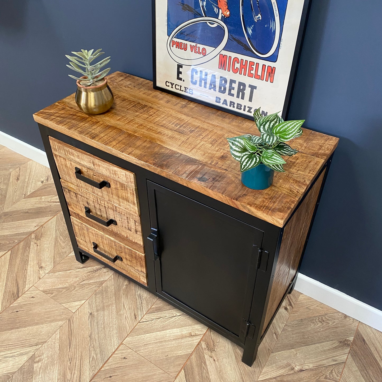 Sara Small Industrial Style Sideboard
