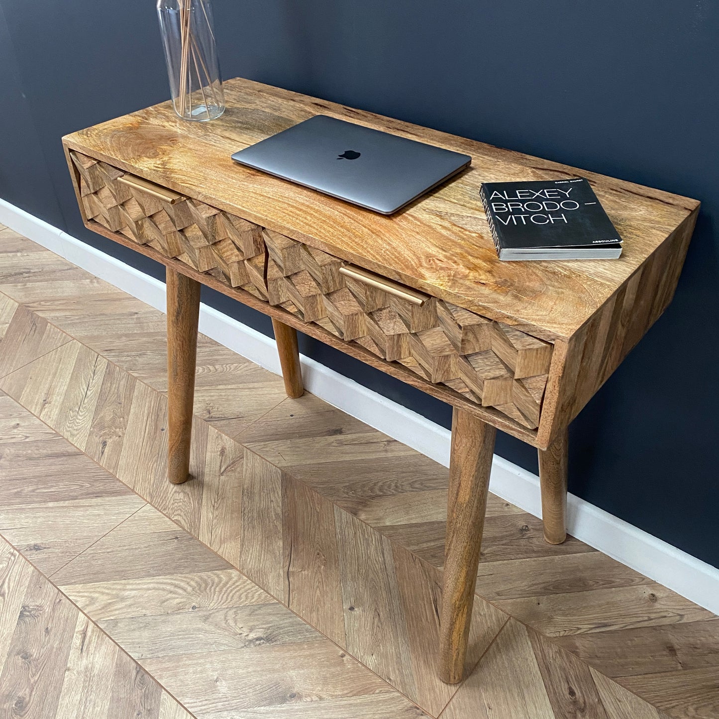 Iona Solid Mango Wood Console Table