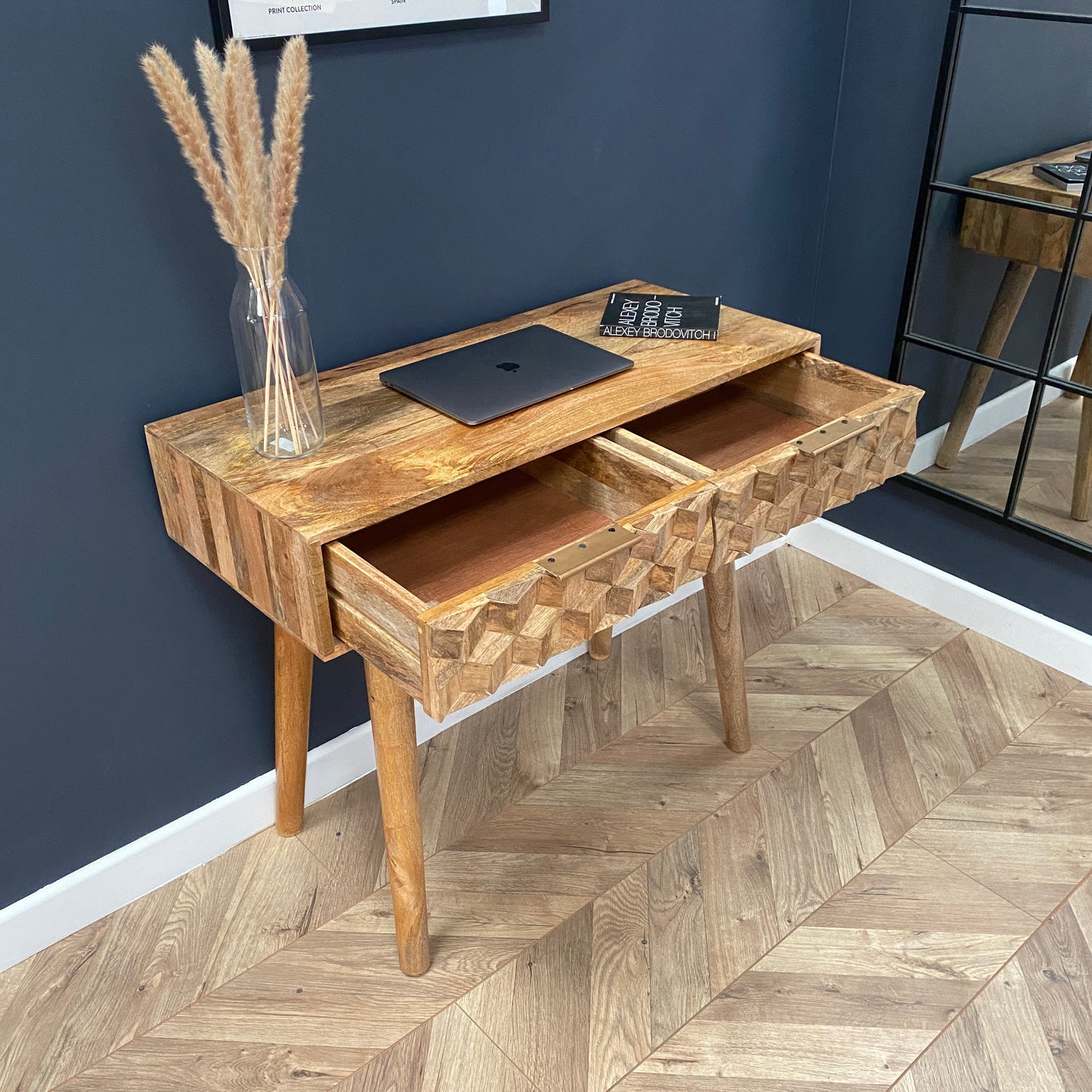 Iona Solid Mango Wood Console Table