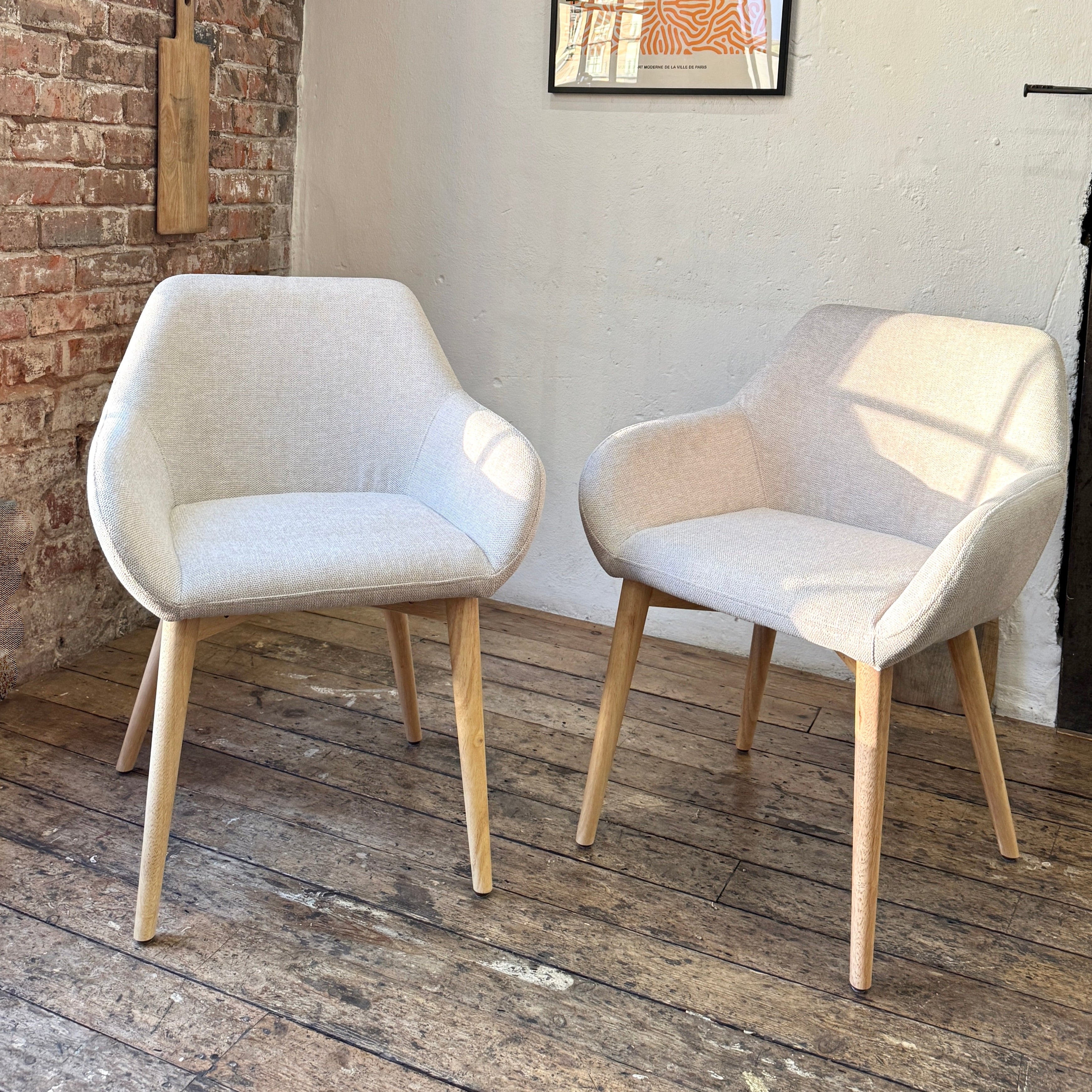 Amara Dining Chairs in Oatmeal (2pk)