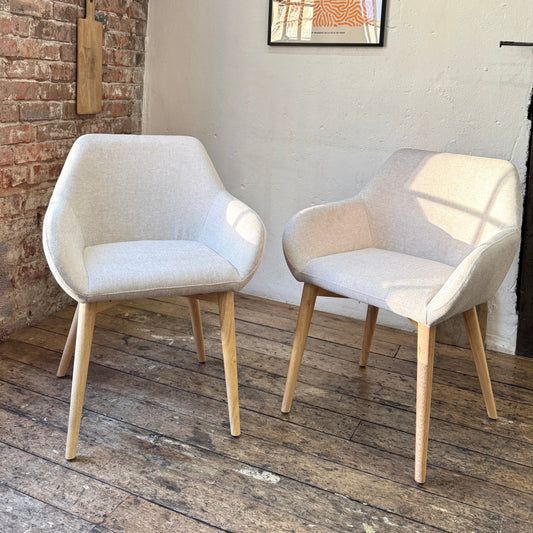 Amara Dining Chairs in Oatmeal (2pk)